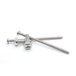Cross pan head machine teeth screws – stainless steel