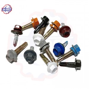Hex washer head metal self drilling screws